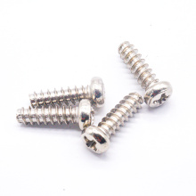 Customized Stainless Steel Cross Pan Head Flat Cutting Tail Thread PT Screw for Plastic